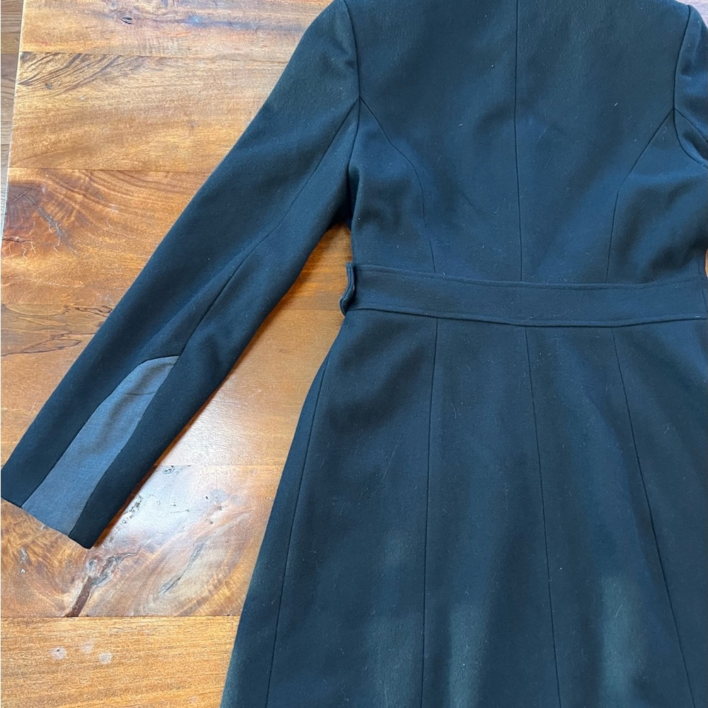 Via Spiga Black Belted Coat - Picture 10 of 13